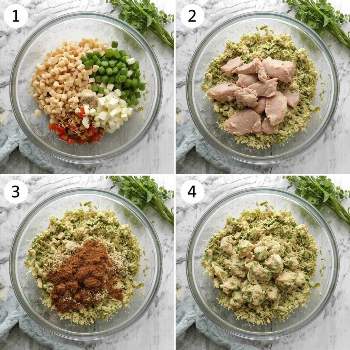 Broccoli Salad Preparation