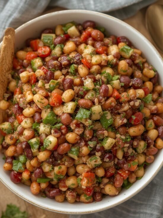 dense bean salad recipe